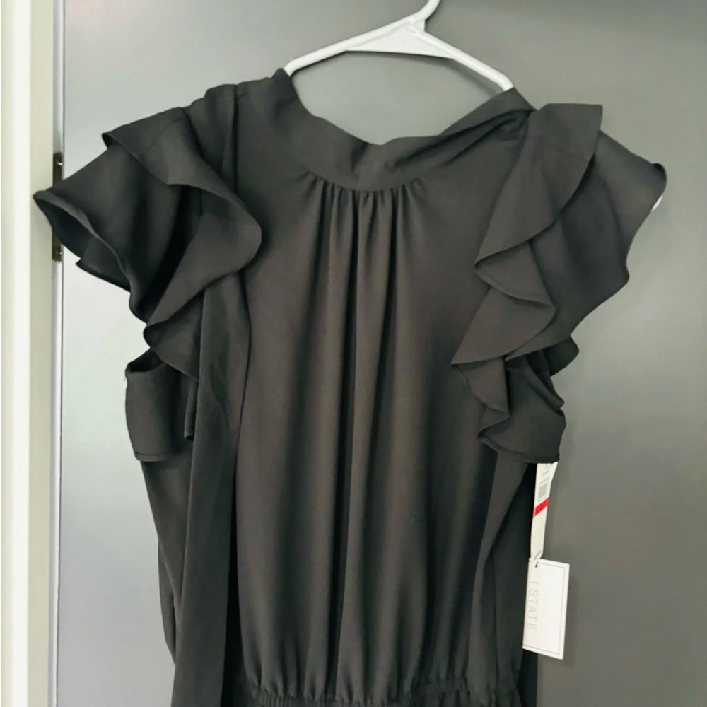 1.STATE Women's Flutter Sleeve Jumpsuit - Picture 4 of 11